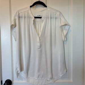 R Label White  Blouse